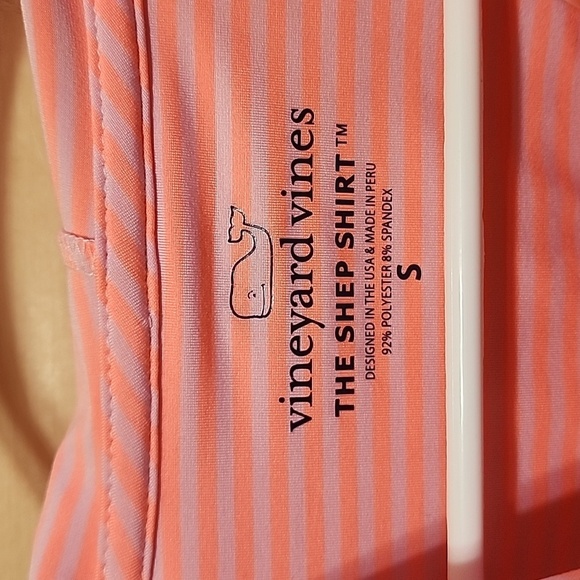 Vineyard Vines Stripe Relaxed The Shep Shirt size small NWOT - Picture 3 of 6